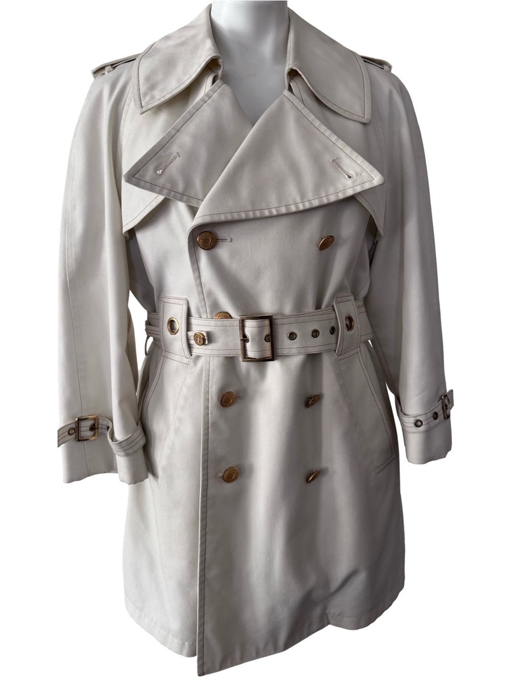 VINTAGE HARBOR MASTER DOUBLE BREASTED TRENCH COAT